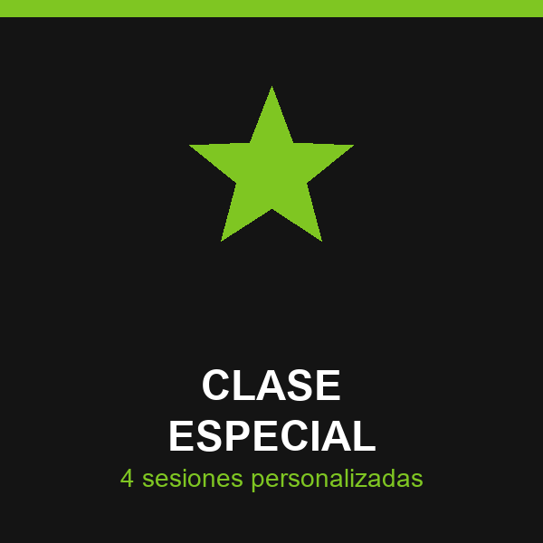 Clase especial personalizada (4 sesiones)