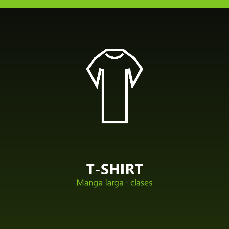 T-shirt manga larga (clases)