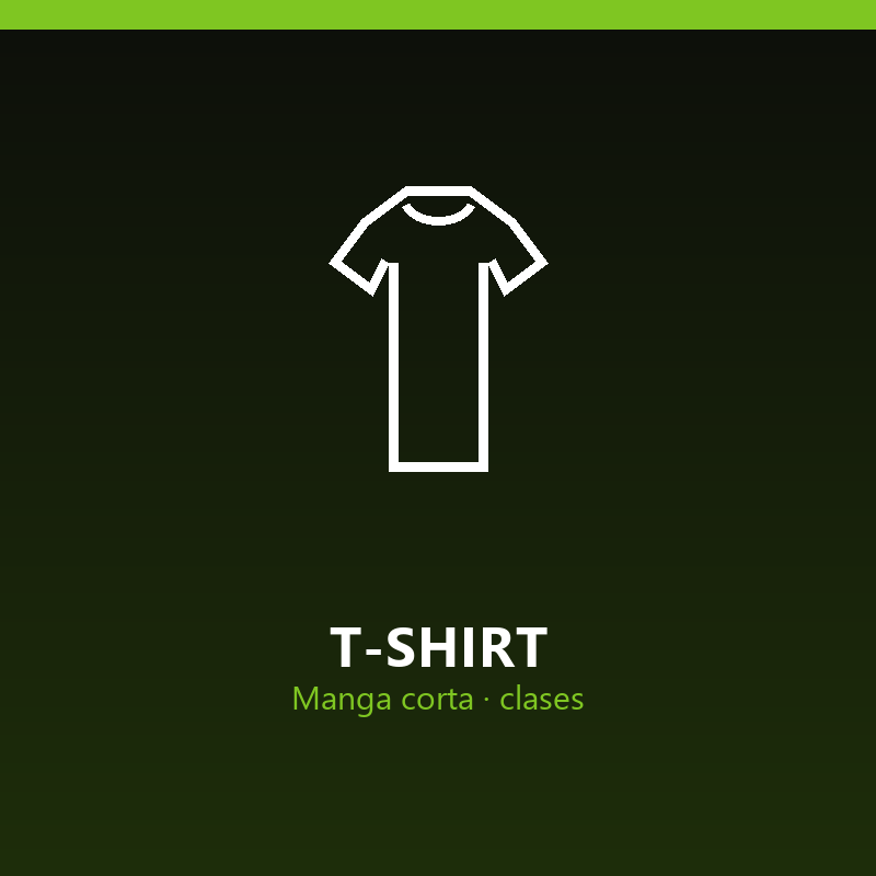 T-shirt manga corta (clases)